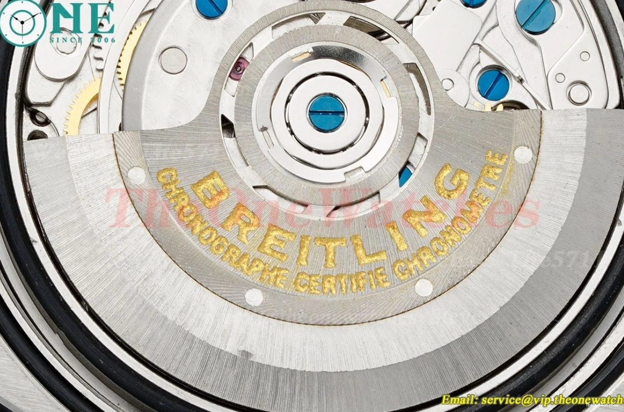 SS Stk 42MM SS Chronomat A7750 TF Green B01 0129